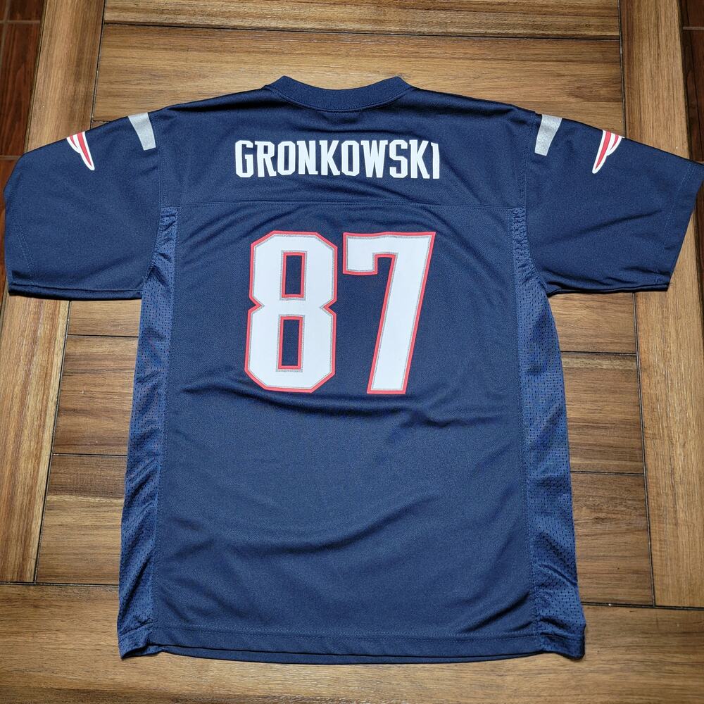 NFL Team Apparel New England Patriots Jersey #87 Gronkowski - Size Youth XL